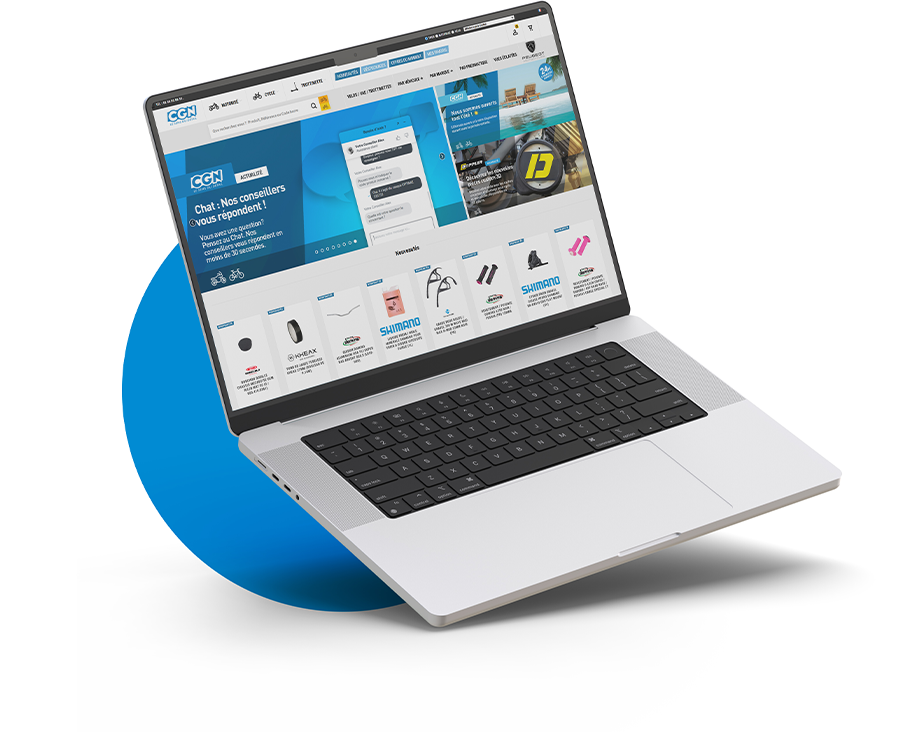 Site CGN sur ordinateur portable